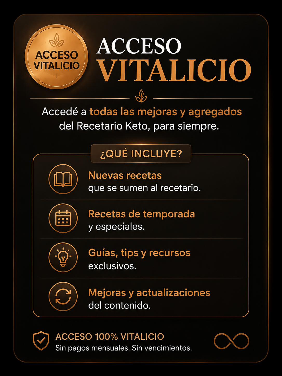 Acceso Vitalicio a todas las actualizaciones