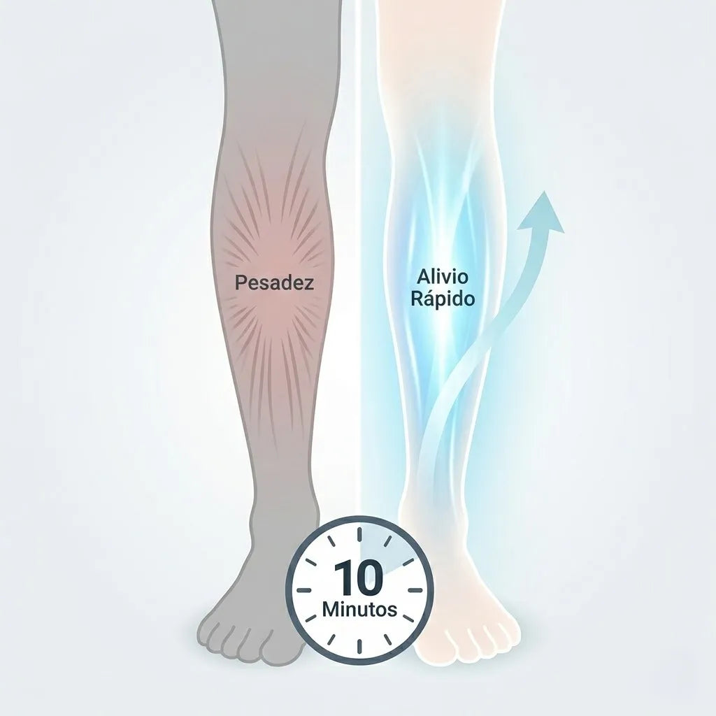 Alivio Rápido para Piernas Cansadas y Pesadas