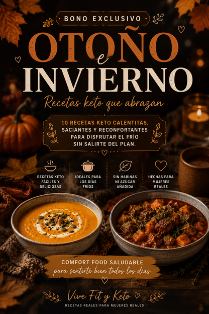 RECETARIO KETO + BONO OTOÑO-INVIERNO
